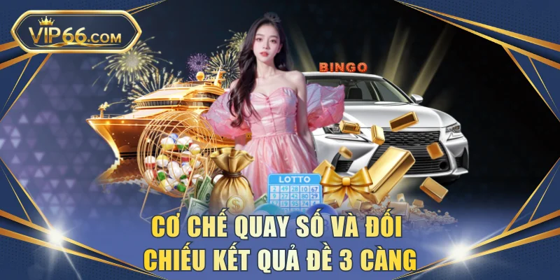 Cơ chế quay số và đối chiếu kết quả đề 3 càng