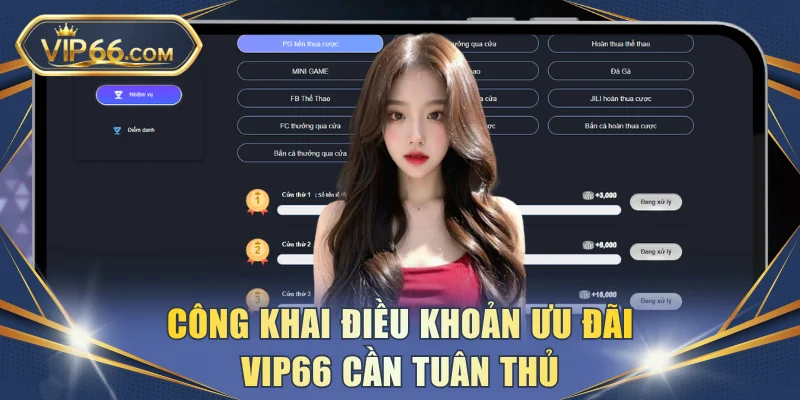 Công khai điều khoản ưu đãi VIP66 cần tuân thủ