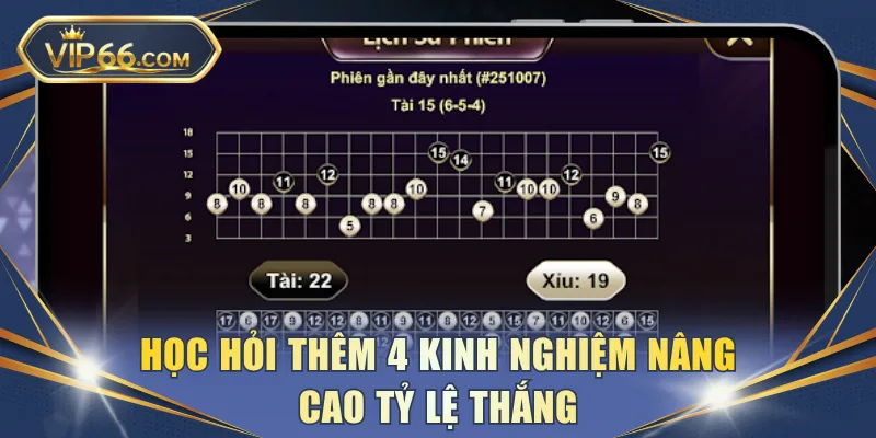Học hỏi thêm 4 kinh nghiệm nâng cao tỷ lệ thắng