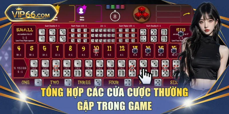 Tổng hợp các cửa cược thường gặp trong game